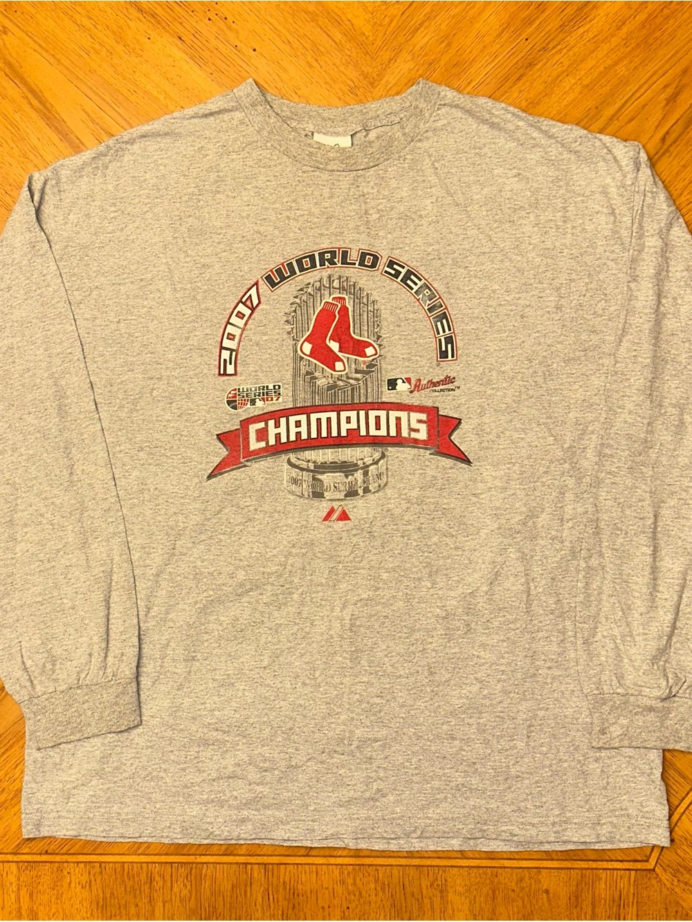 Majestic Boston Red Sox 2007 World Series Champions Long Sleeve T-Shirt 2XL